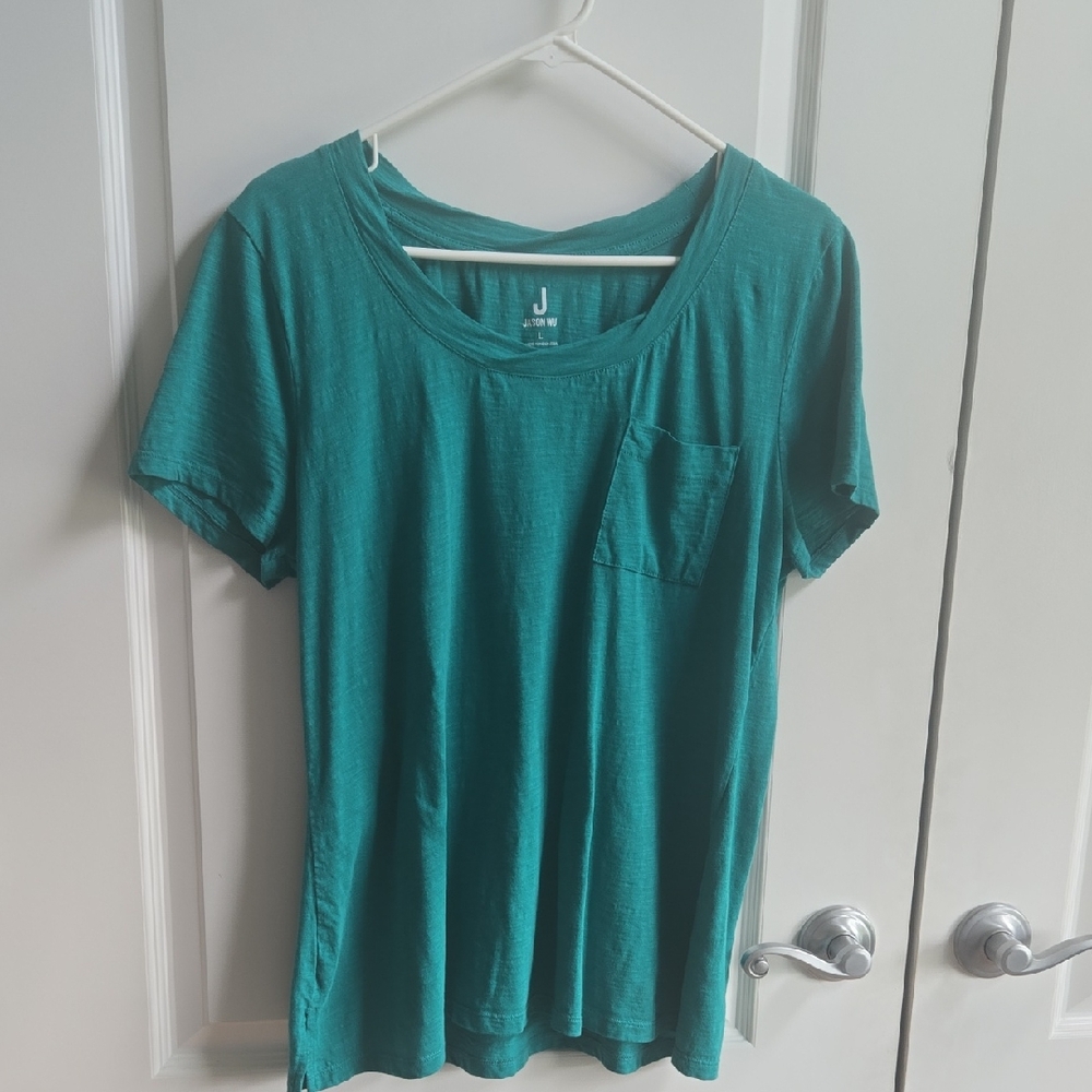 J Jason Wu Slub Jersey Twisted Neck Tee